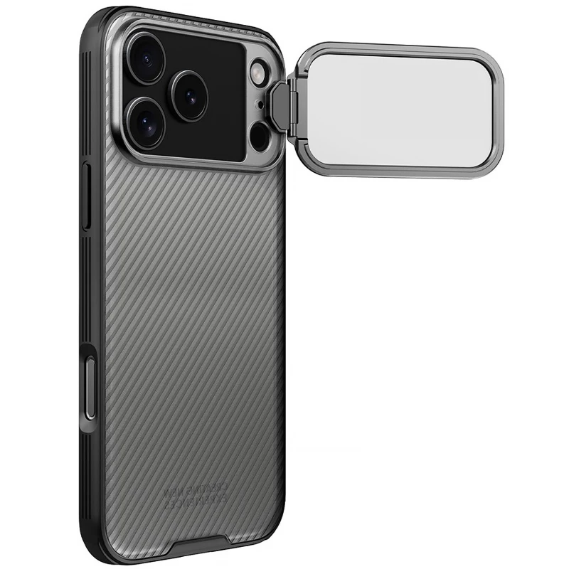 Карбонова накладка Nillkin Camshield Prop для Apple iPhone 17 Pro Max (6.9") – Transparent black. Фото 4 з 7
