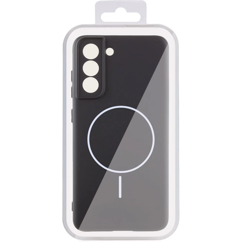 Силіконовий чохол Lakshmi MagFit з захистом камери для Samsung Galaxy S21 FE – Чорний / Black. Фото 4 з 4