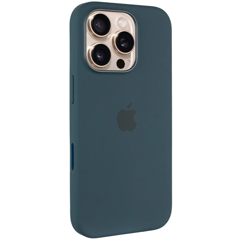 Силиконовый чехол ААА with Magsafe connection для Apple iPhone 16 Pro – Lake Green. Фото 2 из 9