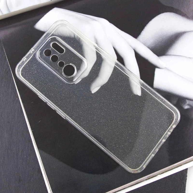 Прозорий чохол з блискітками Xiaomi Redmi 9 – Clear. Фото 2 з 7