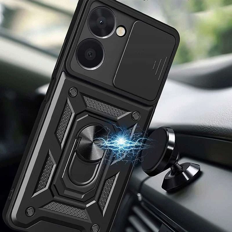 Протиударний чохол Serge Ring з захистом камери на Realme C33 – Чорний. Фото 3 з 3