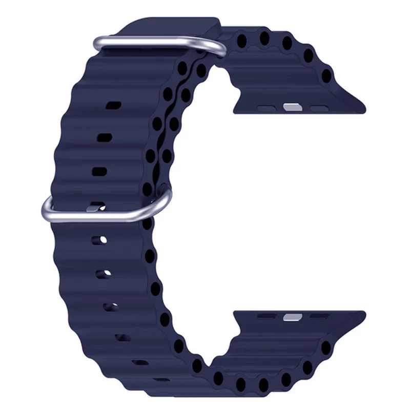 Ремінець Ocean Band для Apple Watch 38/40/41/42mm(ser.10) – Синій / Deep navy. Фото 3 з 4