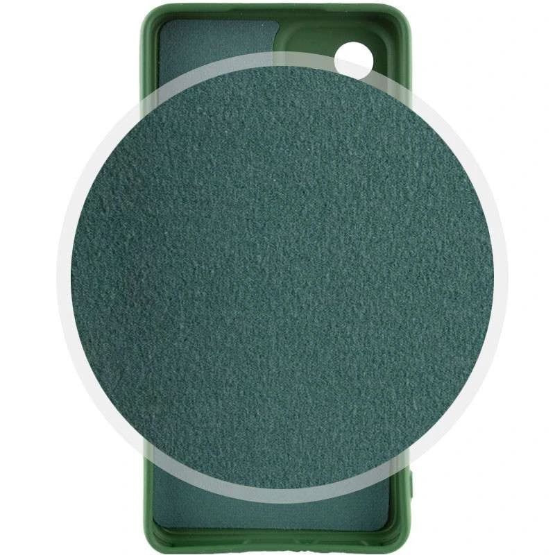 Чохол Silicone Case Lakshmi з закритою камерою на Xiaomi Poco X5 5G – Зелений / Dark green. Фото 3 з 4