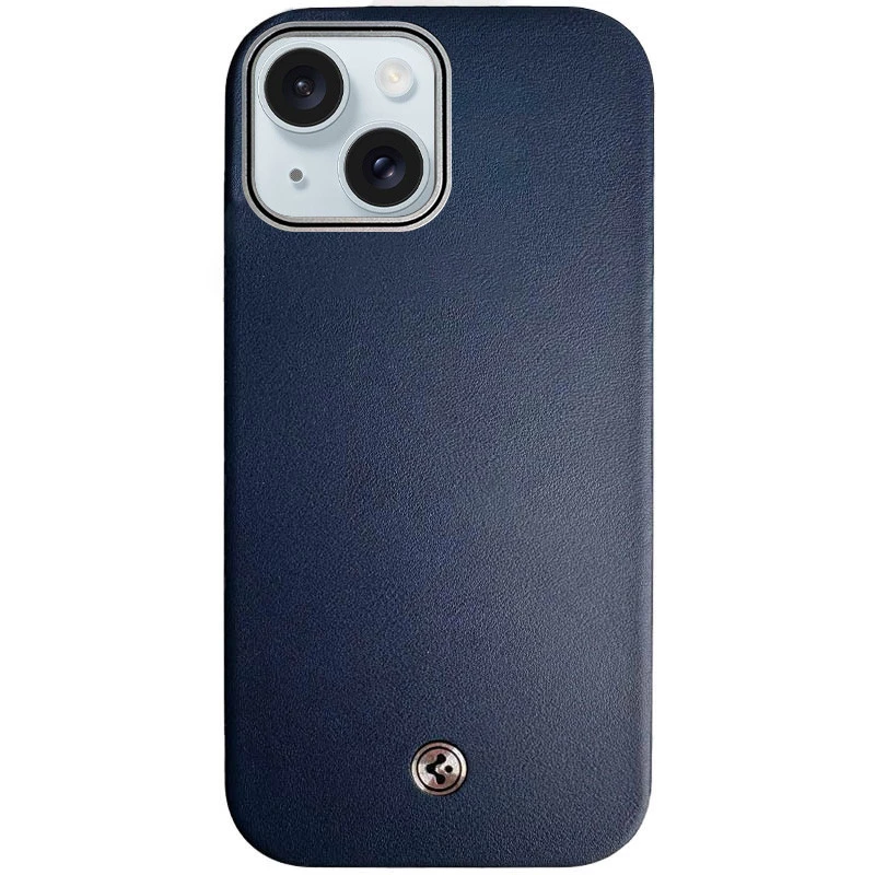 Чохол PC+Leather SGP with MagSafe для Apple iPhone 15 (6.1") – Blue. Фото 1 з 2