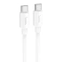 Дата кабель Hoco X96 Hyper Type-C to Type-C 60W (1m) – White. Фото 1 з 4