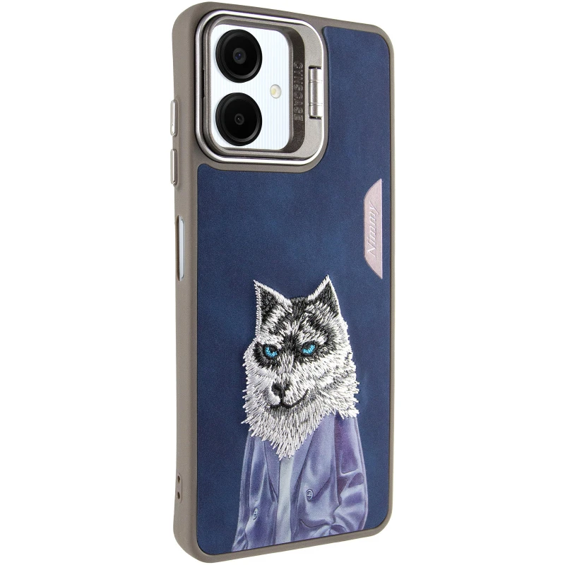 TPU+PC чохол з тваринами для Samsung Galaxy A06 – Blue Wolf. Фото 3 з 16