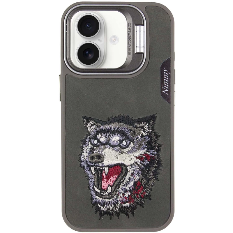 TPU+PC чохол з тваринами для Apple iPhone 16 – Grey Wolf. Фото 4 з 12