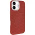 Чехол TPU+PC KVZV Triangular Pattern with Magnetic Fit для Apple iPhone 17 (6.3") – Red. Фото 3 из 7