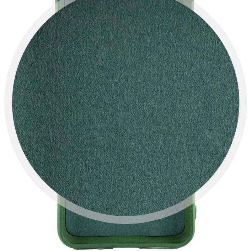 Чохол Silicone Case Lakshmi Plus з закритою камерою на Xiaomi Redmi A3 – Зелений / Dark green. Фото 3 з 4