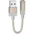 Перехідник Hoco UPA32D Clever USB to 3.5mm – Gold. Фото 1 з 4