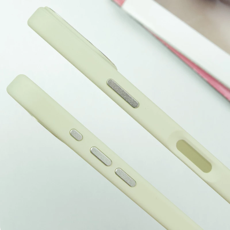 TPU чохол Bonbon з металевими кнопками та MagSafe на Apple iPhone 16 – Білий / White. Фото 7 з 8