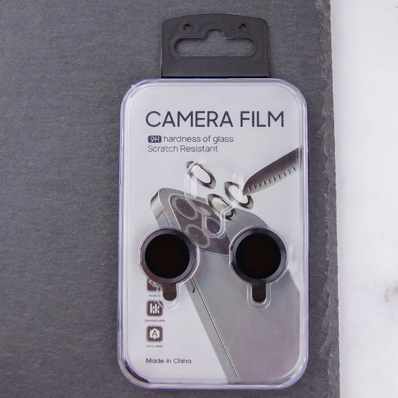 Металеве захисне скло на камеру на Apple iPhone 15 Plus (6.7") – Чорний / Black. Фото 4 з 9