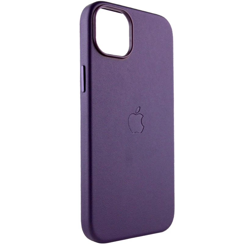 Шкіряний чохол Silicone Case Premium з MagSafe на Apple iPhone 14 (6.1") – Deep Violet. Фото 3 з 7