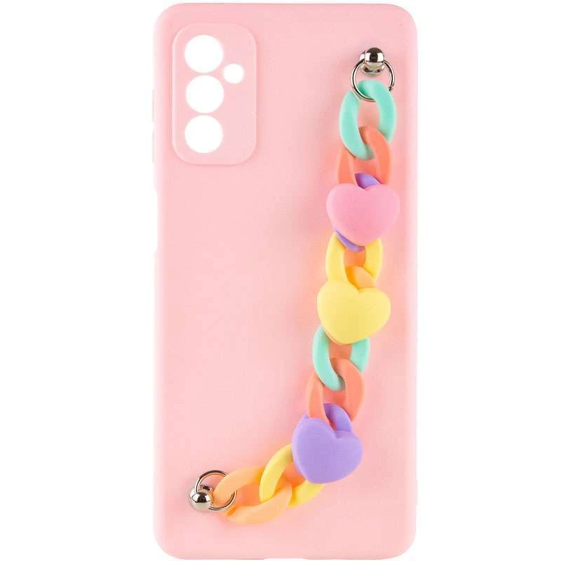 

Чохол Heart з ланцюгом на Samsung Galaxy M52 (Pink Sand)