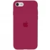 Чехол Silicone Case с закрытым низом для Apple iPhone SE (2020) – Красный / Rose Red. Фото 1 из 1