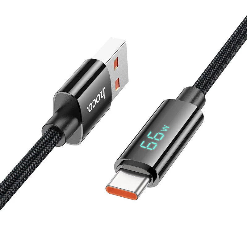 Дата кабель Hoco U125 Benefit 5A USB to Type-C (1.2m) – Black. Фото 2 з 6