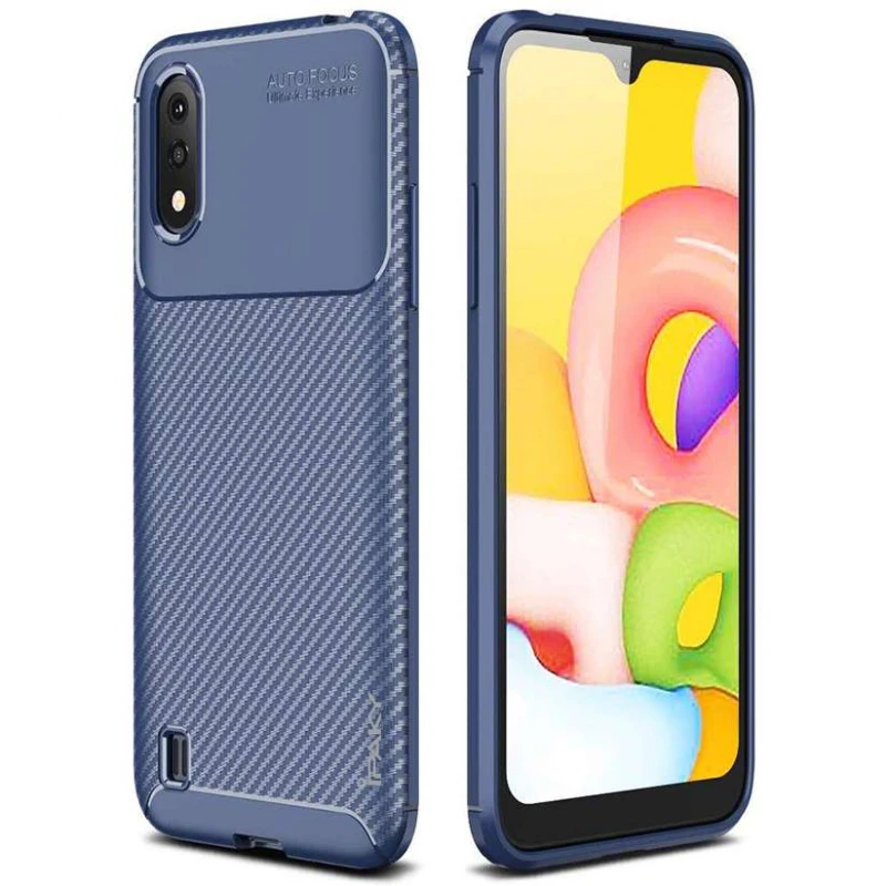 

Силиконовый чехол iPaky Kaisy для Samsung Galaxy A01 (Синий), Синій