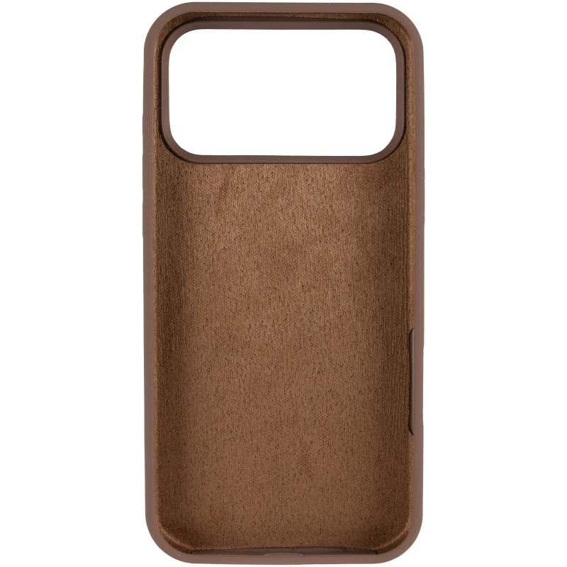 Чохол Silicone Case з закритим низом на Apple iPhone 17 Pro Max (6.9") – Коричневий / Brown. Фото 4 з 6