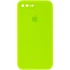 Чехол Silicone Case Square с защитой камеры для Apple iPhone 7 plus / 8 plus – Салатовый / Neon green. Фото 1 из 3
