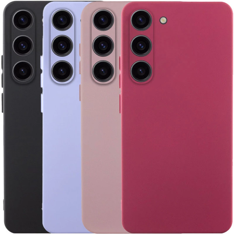 Кольоровий силіконовий чохол GETMAN із закритою камерою для Samsung Galaxy S23 фото 2 з 4