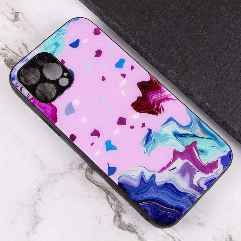 Стеклянный чехол Diversity для Apple iPhone 12 Pro (6.1") – Stains red. Фото 3 из 4