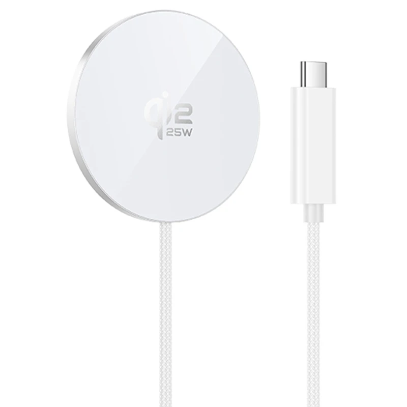 БЗП Hoco CW63 Pro Fast Qi2 magnetic 25W – White. Фото 1 з 6