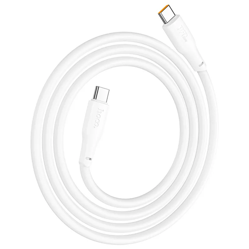 Дата кабель Hoco X93 Force Type-C to Type-C 60W (2m) – White. Фото 3 из 6