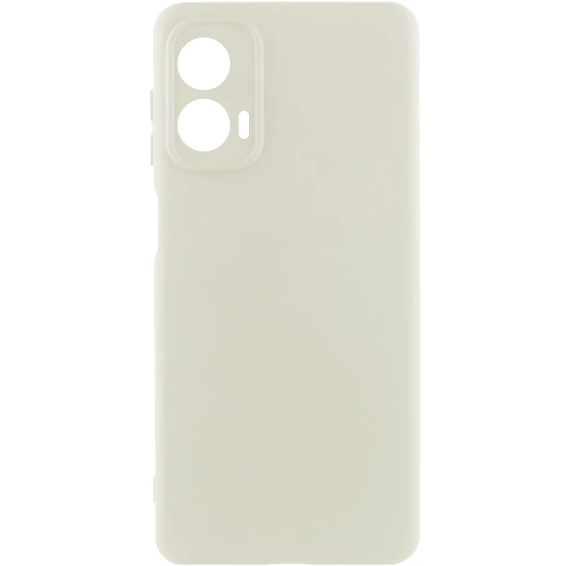 Чохол Silicone Case Lakshmi Plus з закритою камерою на Motorola Moto G24 – Білий / White. Фото 1 з 1