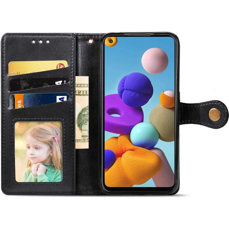 Чехол-книжка GETMAN галлант для Samsung Galaxy A21s – Черный. Фото 2 из 3