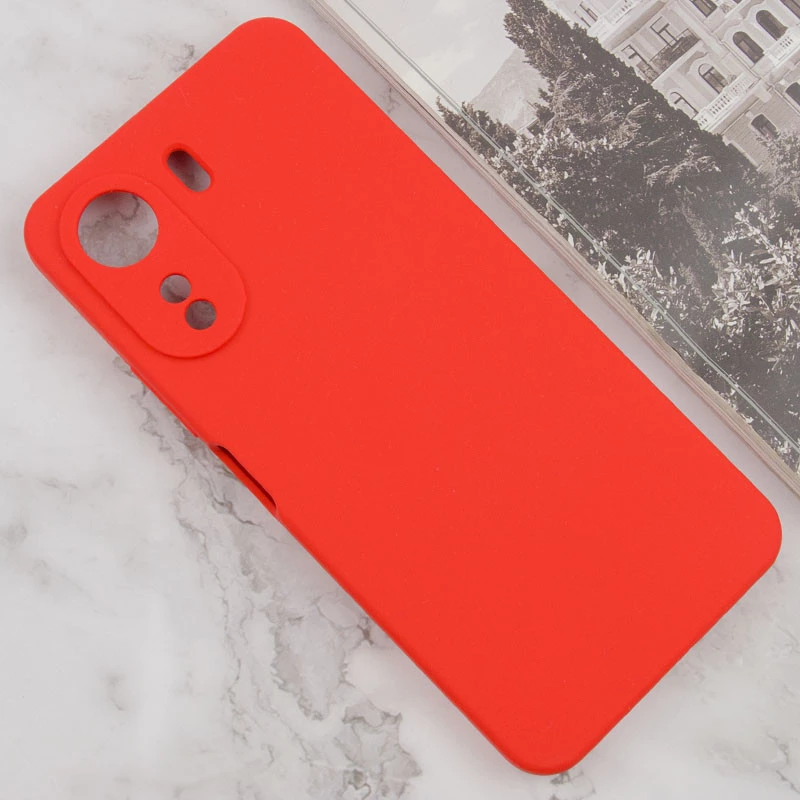 Чохол Silicone Case Lakshmi Premium з закритою камерою для Xiaomi Poco C65 – Червоний / Red. Фото 3 з 11