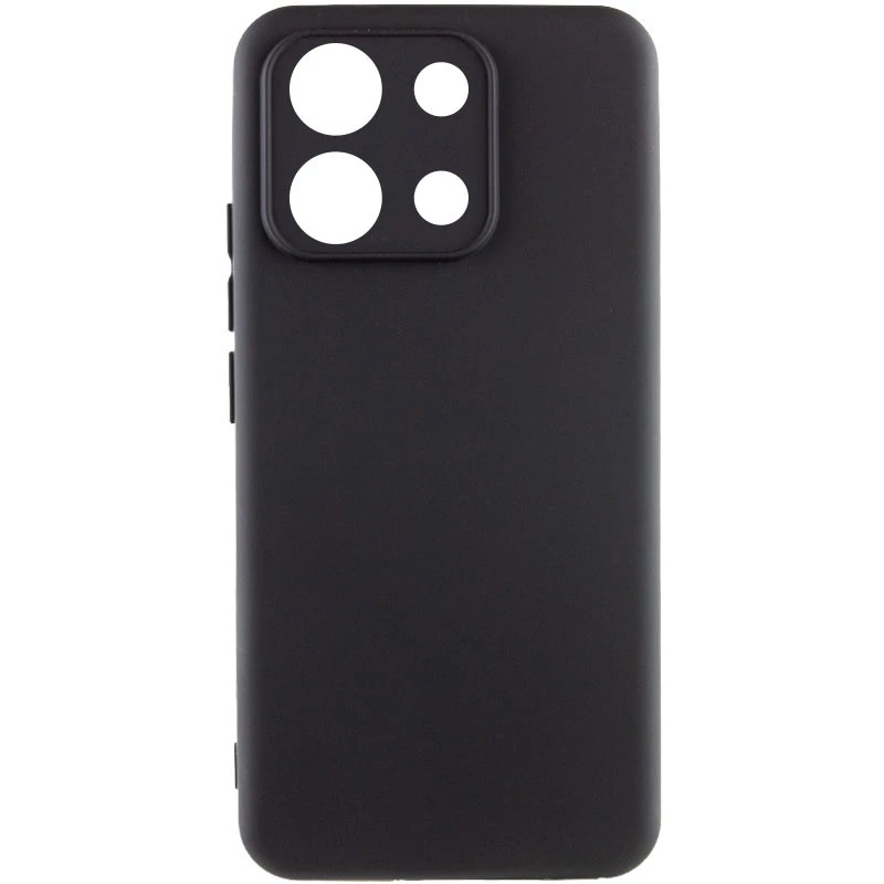 

Чехол Silicone Case Lakshmi с закрытой камерой для Xiaomi Redmi Note 13 4G (Черный / Black), Чорний / black