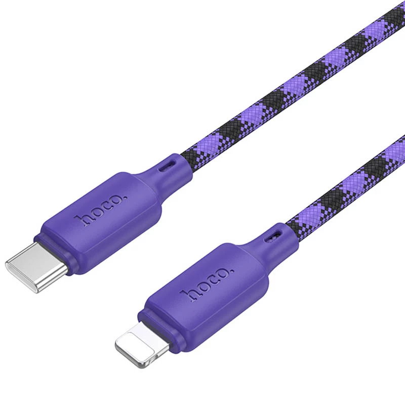 Дата кабель Hoco X116 Meridian Type-C to Lightning 27W (1m) – Gradient Purple Mix. Фото 7 з 7