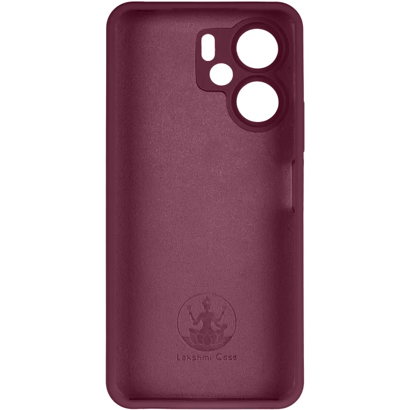 Чохол Silicone Case Lakshmi Premium із закритою камерою для Xiaomi Redmi 13C – Бордовий / Plum. Фото 4 з 6