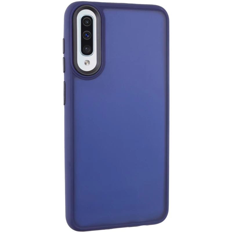 Чохол TPU+PC Lyon Frosted на Samsung Galaxy A50 (A505F) / A50s / A30s – Синій / Navy Blue. Фото 3 з 12