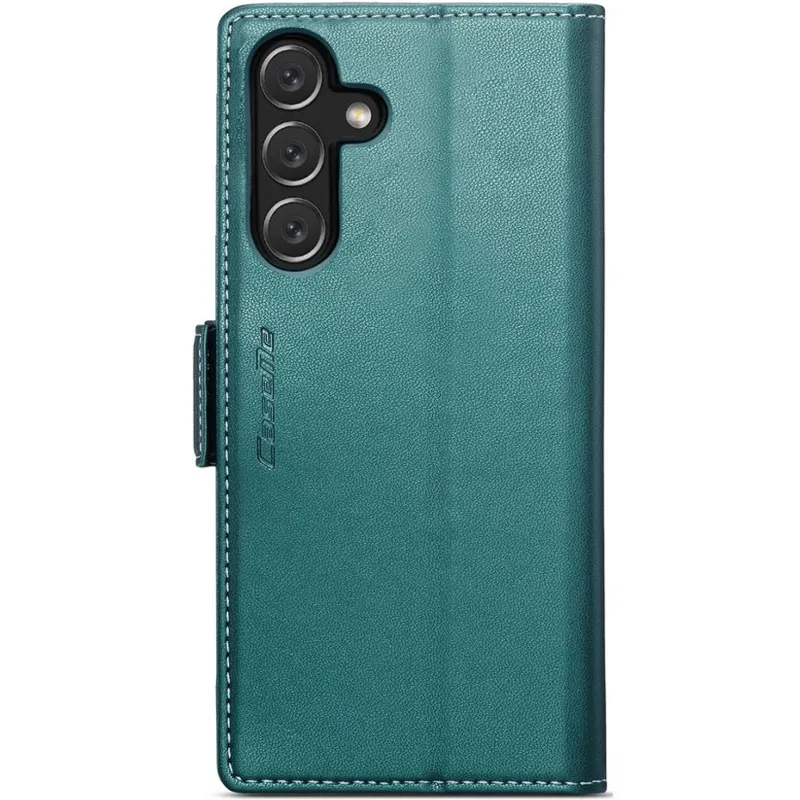 Шкіряний чохол-книжка CaseMe Nappa leather для Samsung Galaxy A57 5G – Green. Фото 3 з 6