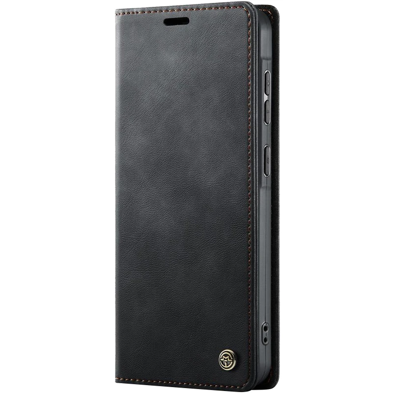 Кожаный чехол-книжка CaseMe Velvet Matte для Samsung Galaxy A56 5G – Black. Фото 1 из 5