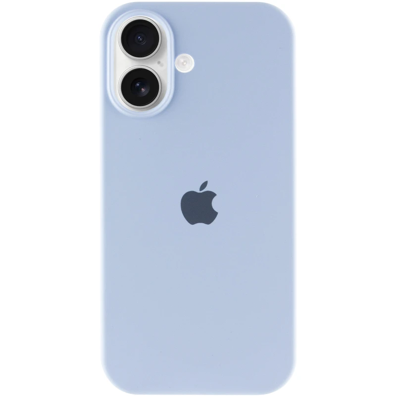 Чохол Silicone Case з закритим низом на Apple iPhone 16 Plus – Блакитний / Lilac Blue. Фото 4 з 8