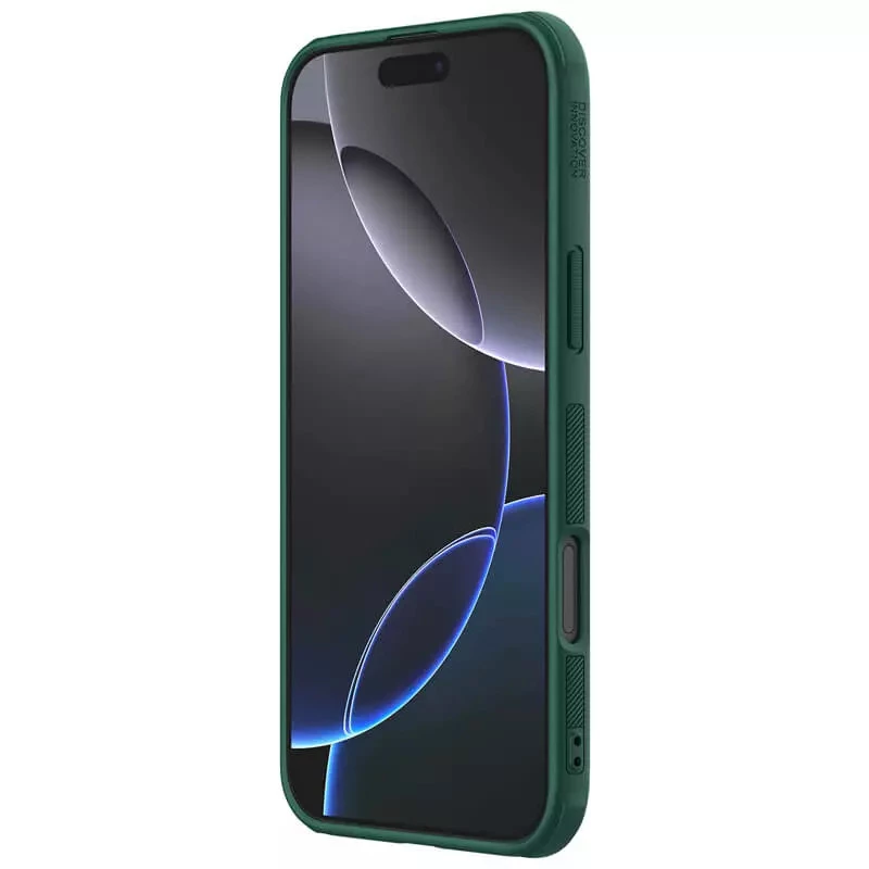 Пластикова накладка Nillkin Pro на Apple iPhone 16 Pro – Зелений / Deep Green. Фото 5 з 7