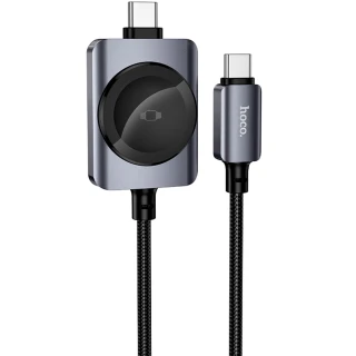 Дата кабель Hoco CW66 2in1 Type-C to iWatch/Type-C PD100W (1.2m) фото 1 з 6