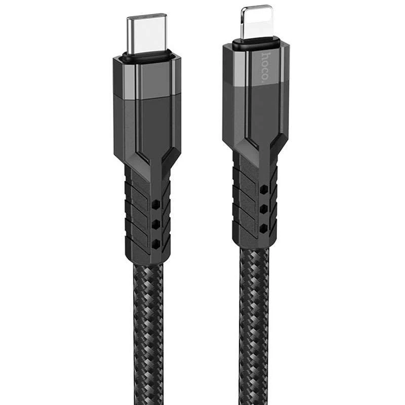 

Дата кабель Hoco U110 charging data sync Type-C to Lightning (1.2 m) (Чорний)