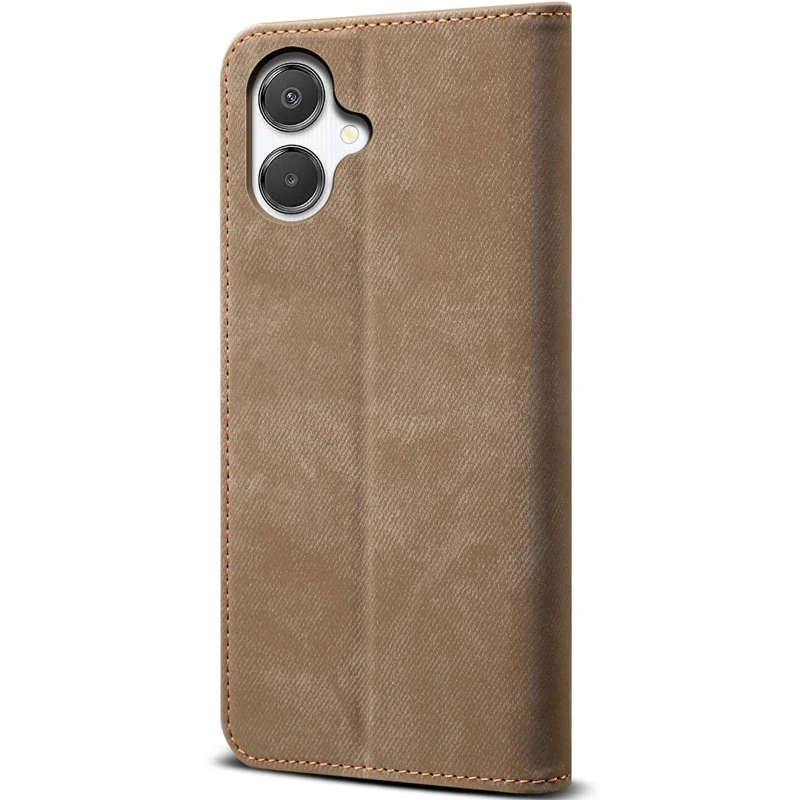 Шкіряний чохол-книжка Urban Denim series для Samsung Galaxy A07 – Khaki. Фото 2 з 3