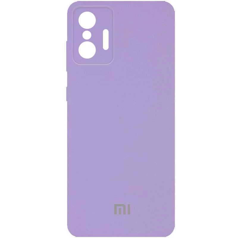 

Чехол Silicone Case с закрытым низом и защитой камеры для Xiaomi 11T / 11T Pro (Сиреневый / Dasheen), Бузковий / dasheen