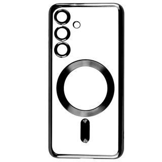 Хромовий TPU чохол з MagSafe на Samsung Galaxy S23 FE фото 1 з 3