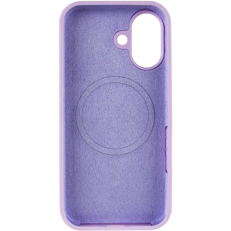Чохол Silicone Case Full Protective (AA) V2 with MagSafe для Apple iPhone 17 (6.3") – Бузковий / Lilac. Фото 7 з 11