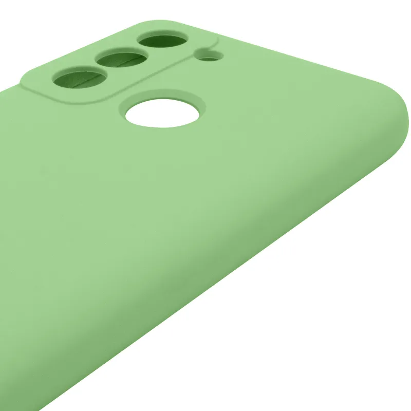 Чехол Silicone Case Lakshmi Premium з закритою камерою на TECNO Pop 5 LTE – Мятный / Mint. Фото 7 из 8