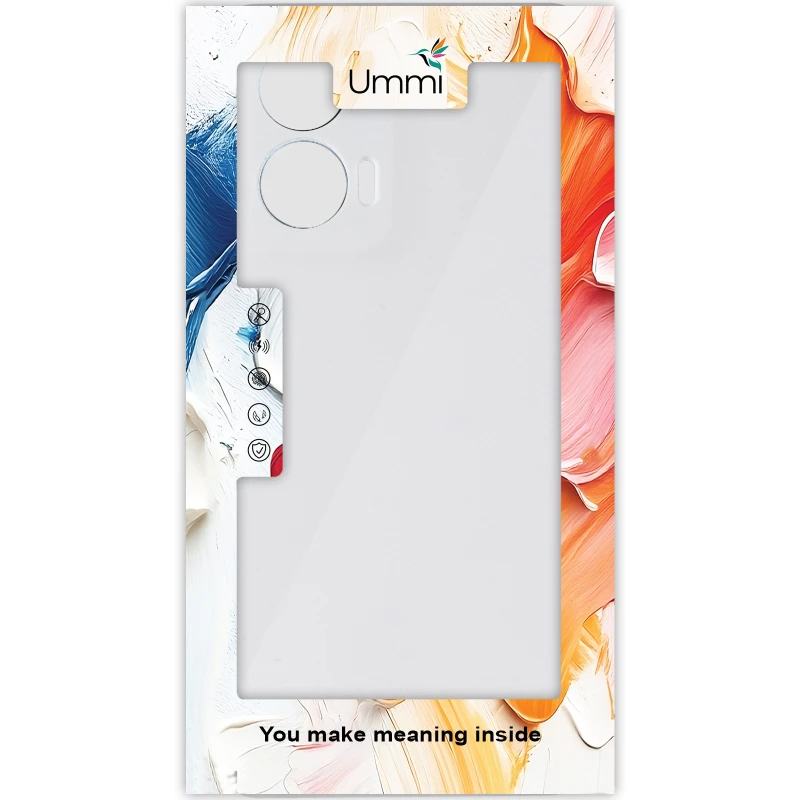 Чохол Silicone Cover Ummi Lakshmi Full Camera (AA) для Motorola Edge 50 – Білий / White. Фото 6 з 6
