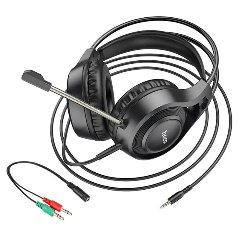 Накладні навушники Hoco W106 Tiger – Black. Фото 4 з 5