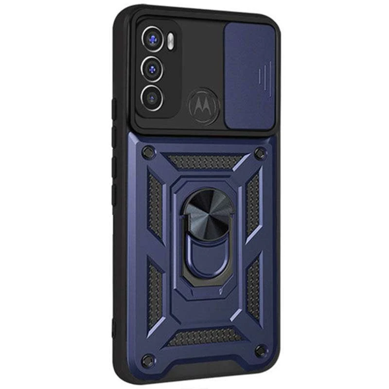 Протиударний чохол Serge Ring з захистом камери на Motorola Moto G60 – Синій. Фото 2 з 2