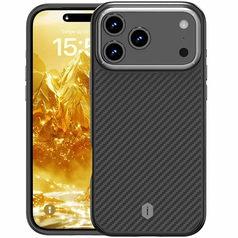 Кевларовий чохол WiWU Defense Ultra series для Apple iPhone 17 Pro (6.3") – Black. Фото 2 з 4