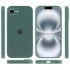 Чохол Silicone Case з закритим низом на Apple iPhone 17e (6.1") – Зелений / Pine green. Фото 5 з 6